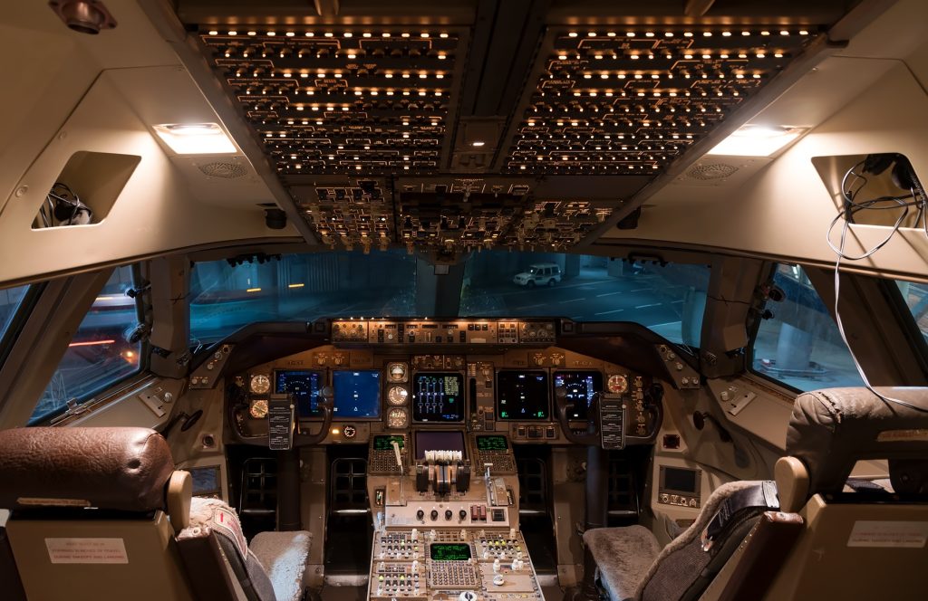 کاکپیت Boeing 747